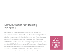Tablet Screenshot of fundraising-kongress.de